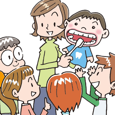 じょーずくんをつかった歯磨き指導
