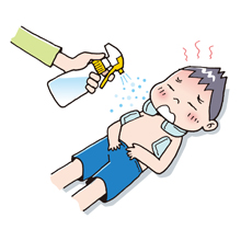 熱中症予防(熱射病の応急手当)2