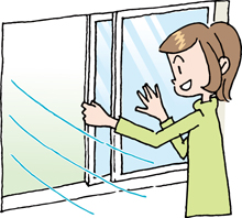 換気をしよう