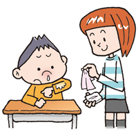 ティッシュを持とう！