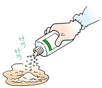 嘔吐物の処理方法3