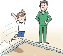 体力テスト(立ち幅跳び 小学生)